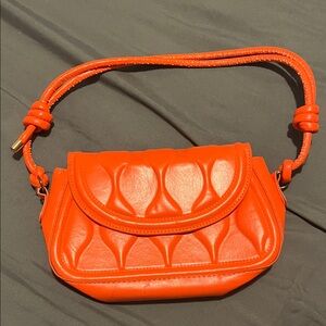 Orange Quilted Women's Bag